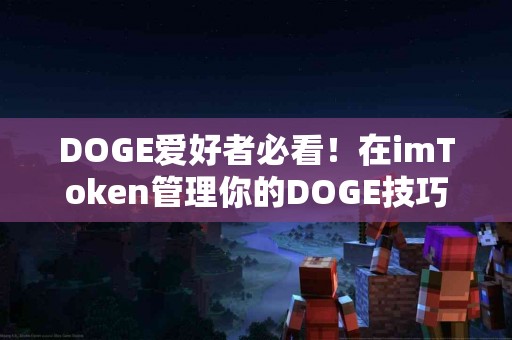 DOGE爱好者必看！在imToken管理你的DOGE技巧