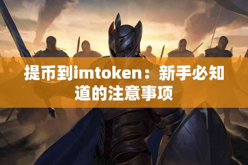 提币到imtoken：新手必知道的注意事项
