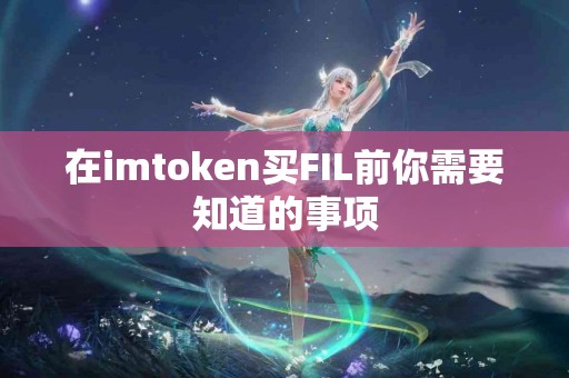 在imtoken买FIL前你需要知道的事项
